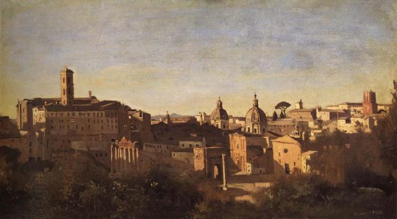 Corot Camille The forum of the garden farnes China oil painting art